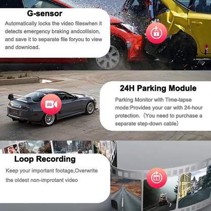 HD Car Dash Camera Parking Sensor Monitor