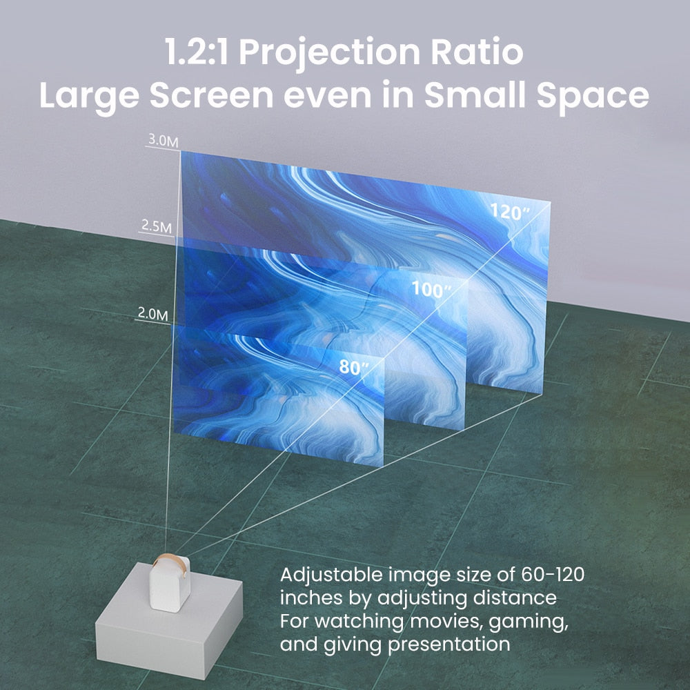 Portable Home Cinema Mini Projector HD