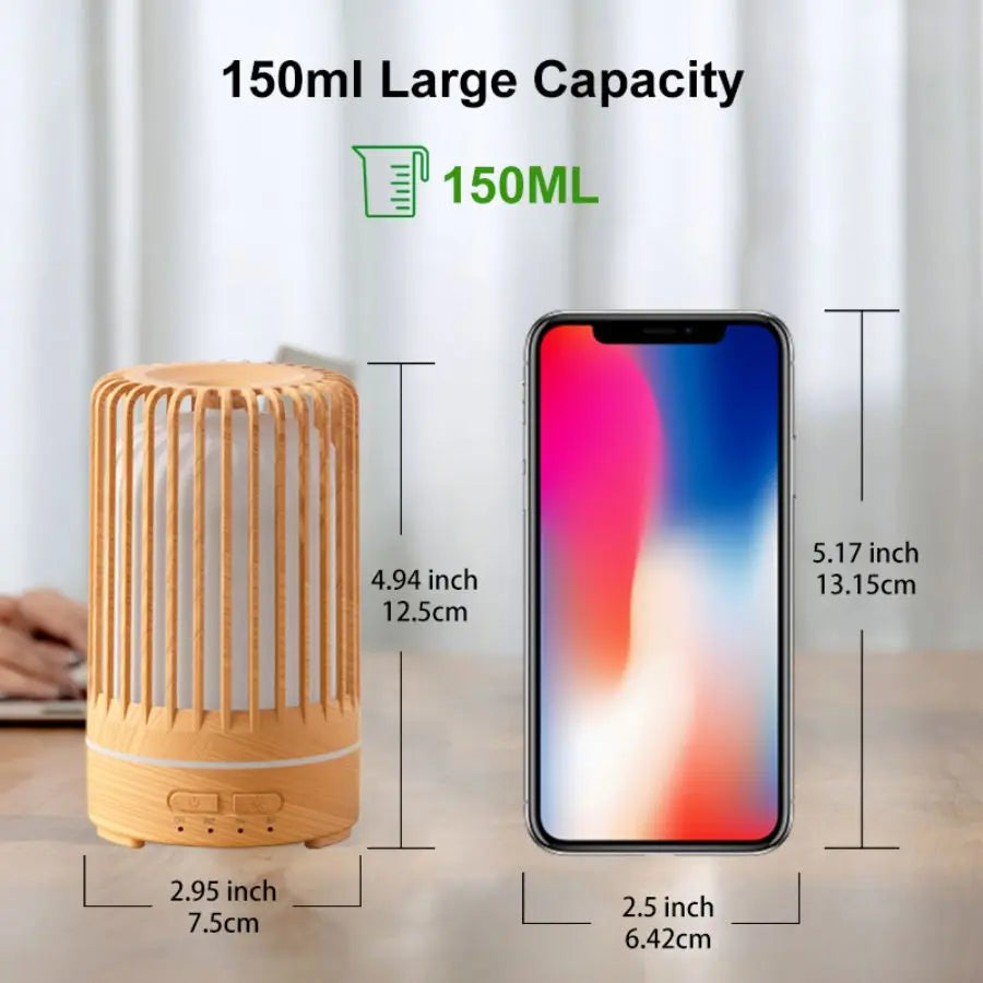 Compact USB Aroma Diffuser with LED Light