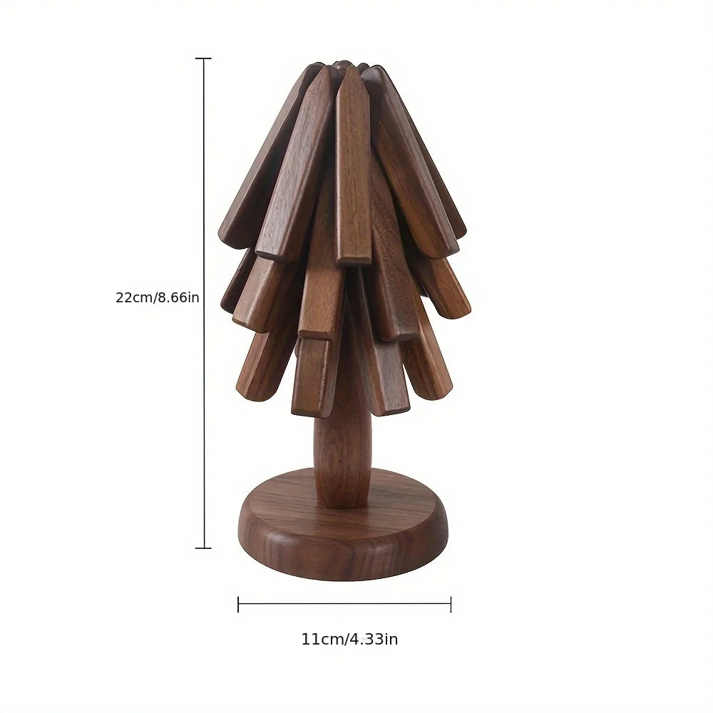 Wooden Tree Coaster Set