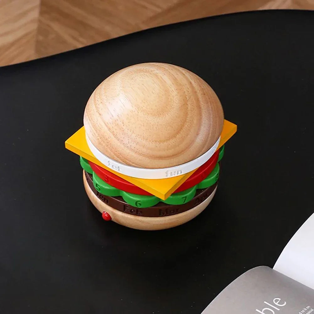 Unique Wooden Desk Calendar Spinner - Yeezlab