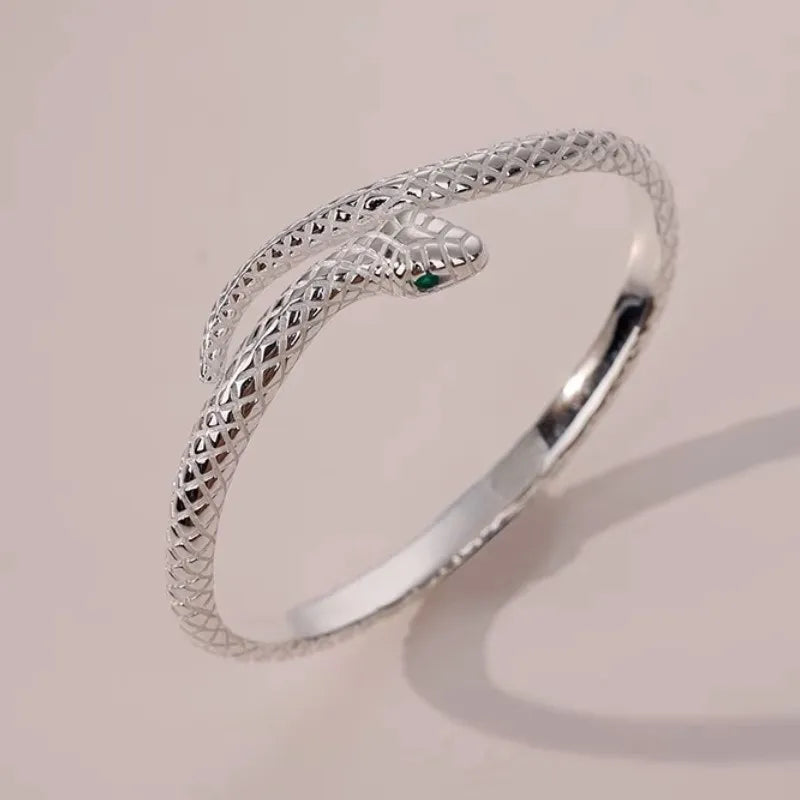 Fashionable Snake Chain Open Bangle Bracelet