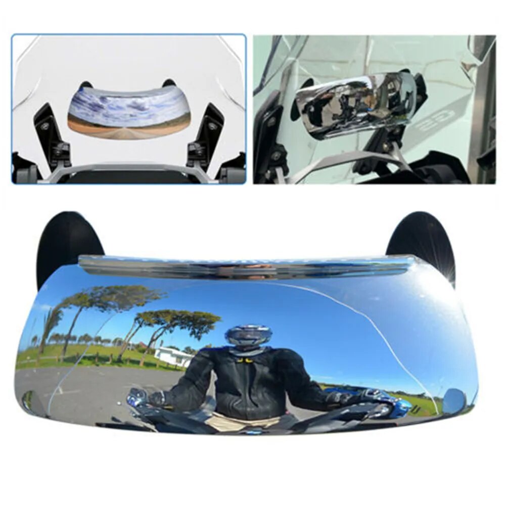 Wide Angle Blind Spot Mirror for Motorcycles