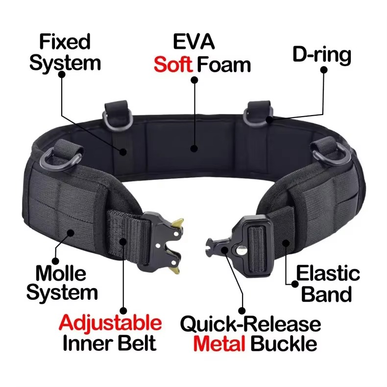 Durable Outdoor Quick Release Web Belt with Heavy Duty Buckle