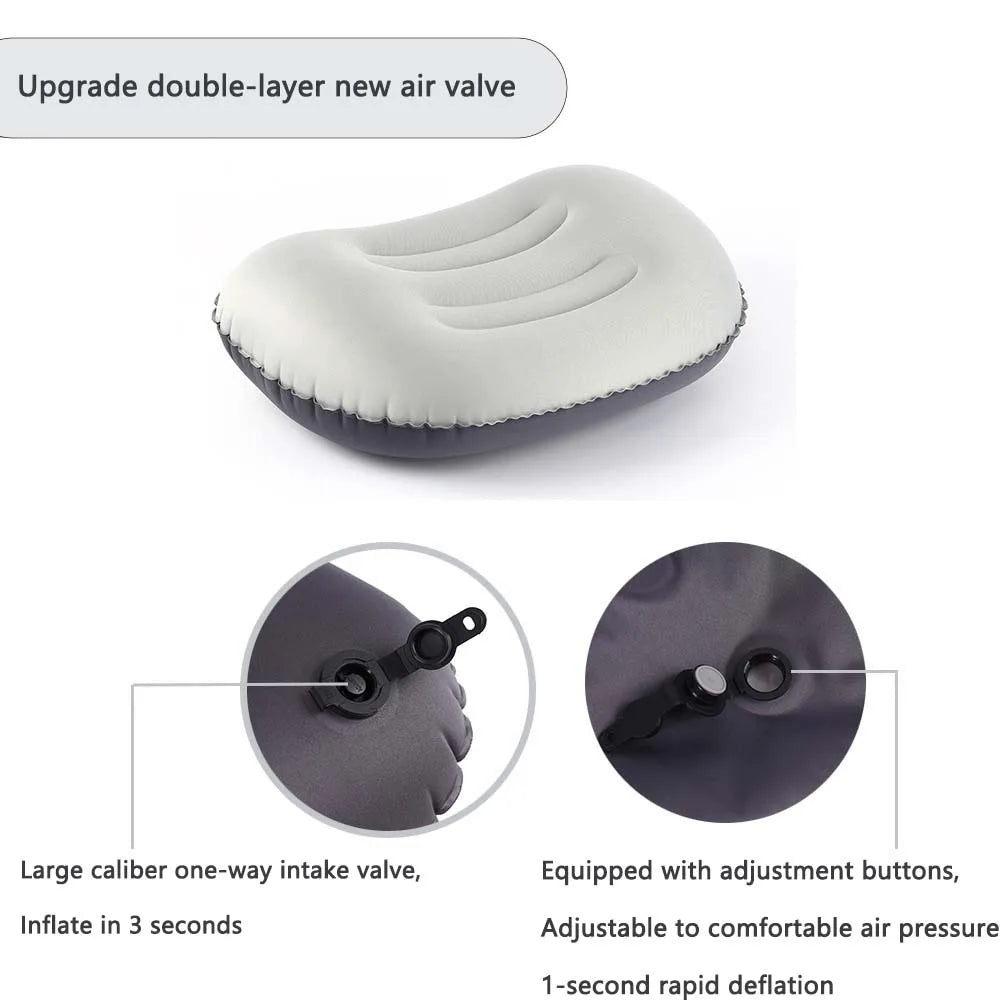 Portable Inflatable Camping Pillow