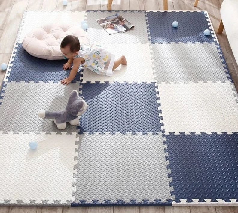 Baby Safety Play Mat – 12 Piece Foam Tile Set