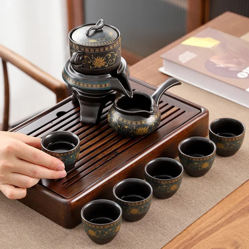 Luxury Chinese Ceramic Dragon Tea Set