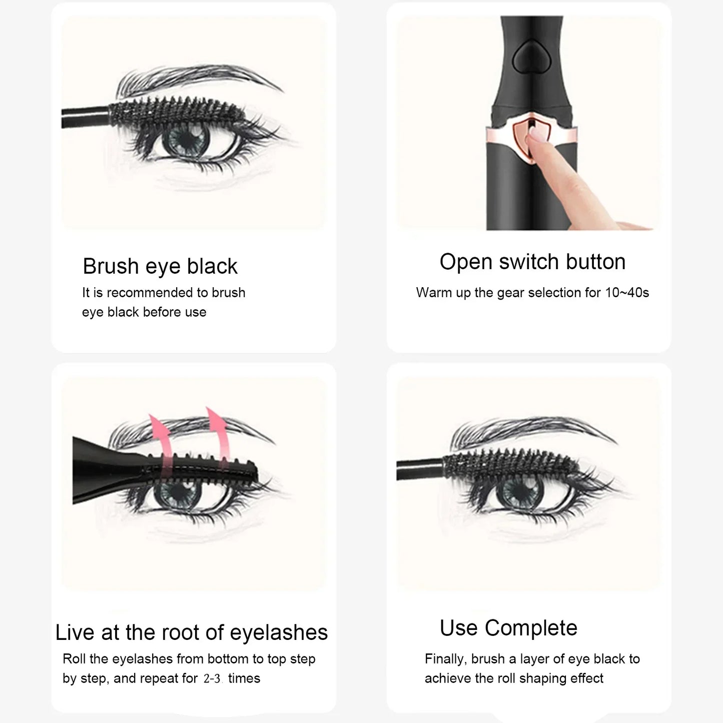 Easy Use Heated Eyelash Curler Tool
