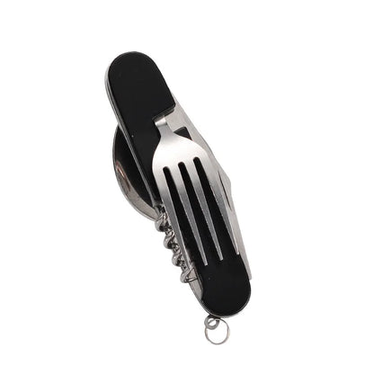 Portable 4-in-1 Stainless Steel Camping Utensil Set