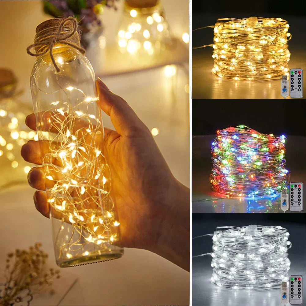Colorful String Lights with USB and Remote Control