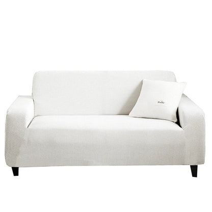 Stretchy Fitted Sofa Slipcover with Textured Pattern