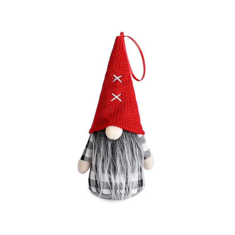 Fun Christmas Gnome Decorations with Bells & Holly