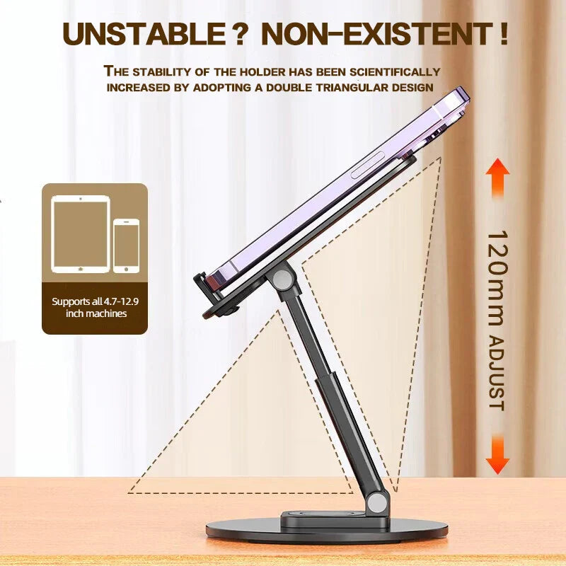 Adjustable Portable Metal Phone Tablet Holder