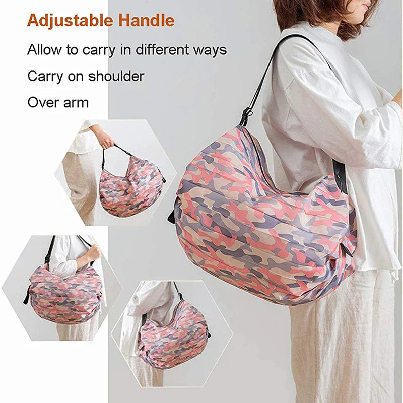 Compact Reusable Folding Grocery Bag
