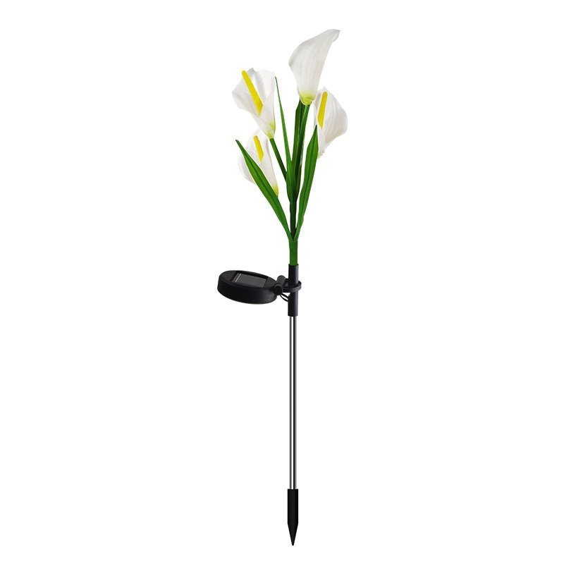 Solar Powered Garden Flower Lamp