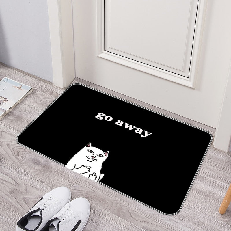 Humorous Welcome Washable Non Slip Door Mat
