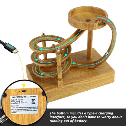 Handcrafted Wooden Dynamic Motion Roller Toy