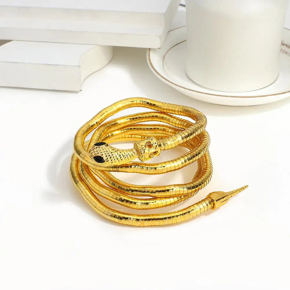 Edgy Snake Chain Double Layer Necklace