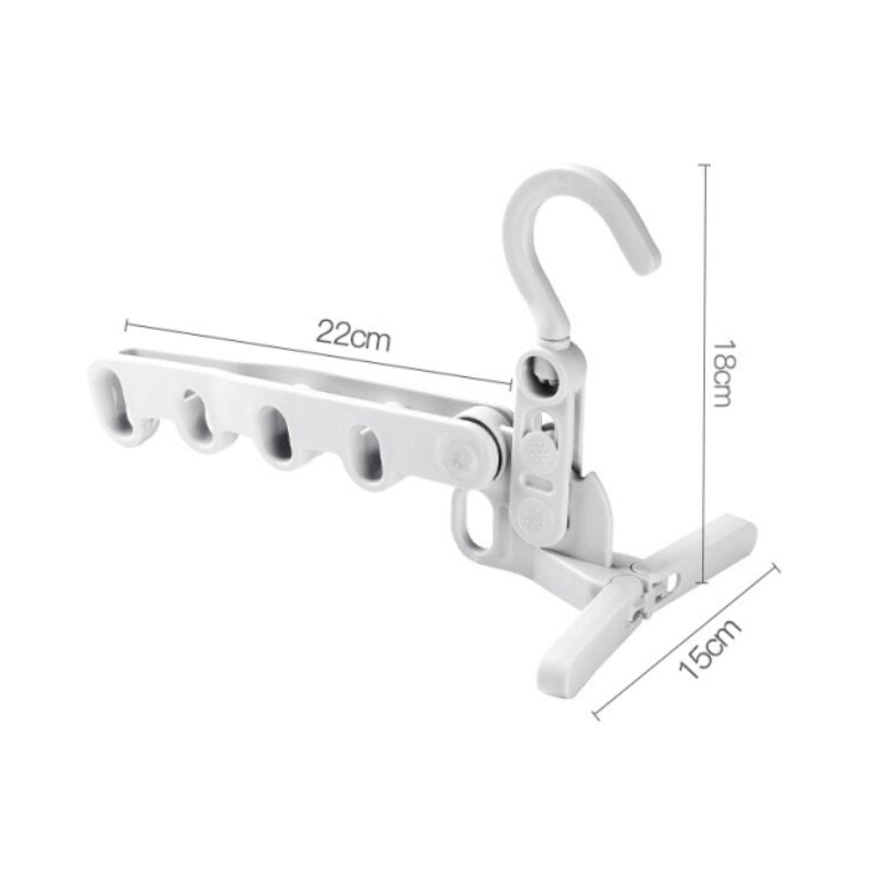 Portable Folding Closet Travel Hanger Organizer