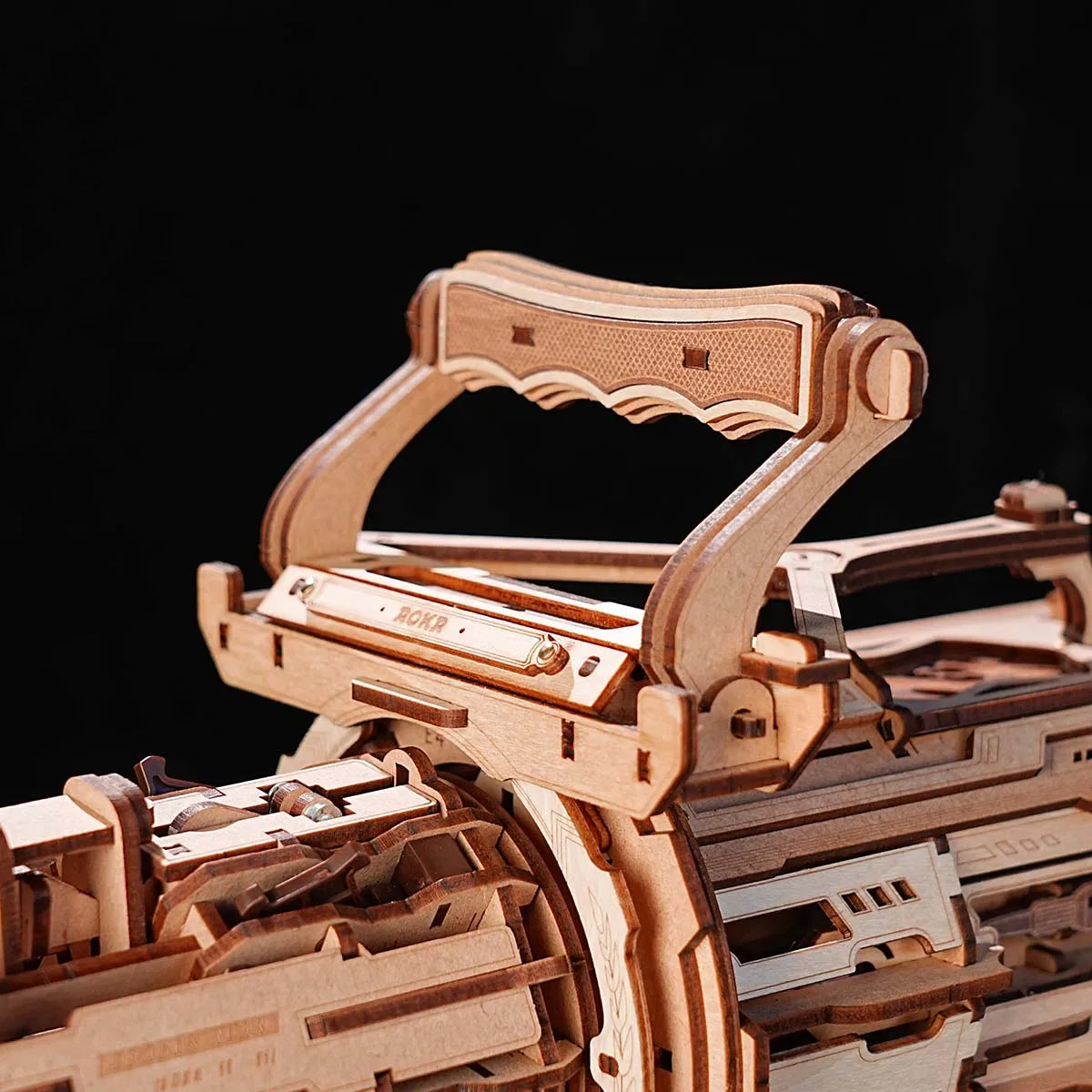 3D Wooden Toy Blaster Puzzle Gun