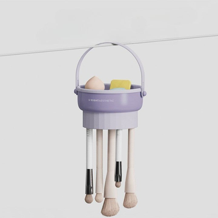 Portable Makeup Brush Holder Case
