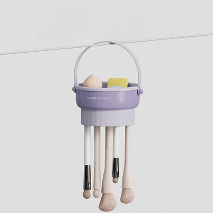 Portable Makeup Brush Holder Case