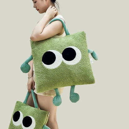 Cozy Fun Plush Travel Blanket Pillow