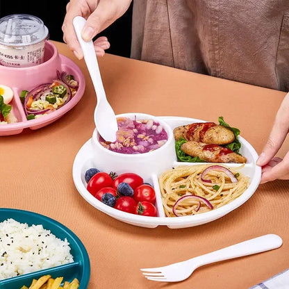 Healthy Sectioned Food Portion Control Plate
