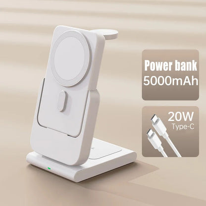 Compact 3in1 Wireless Fast Charging Power Bank Dock - Yeezlab