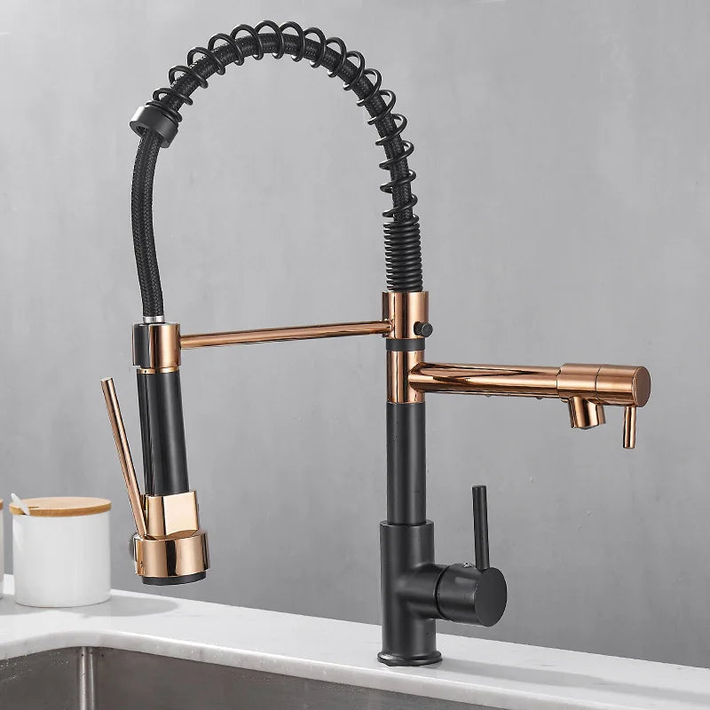 Premium 2 Handle Oil Rubbed Bronze Kitchen Faucet