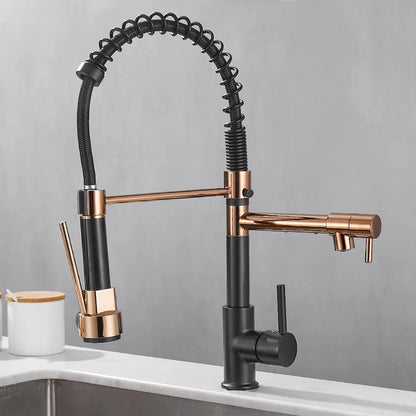 Premium 2 Handle Oil Rubbed Bronze Kitchen Faucet