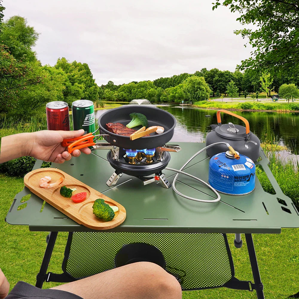 Compact Multi Burner Fast Ignition Gas Camping Stove