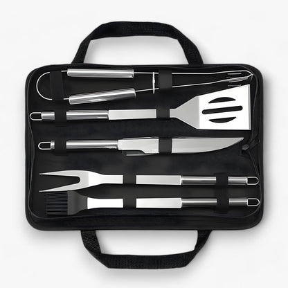 Premium BBQ Grill Utensil Set with Storage Case