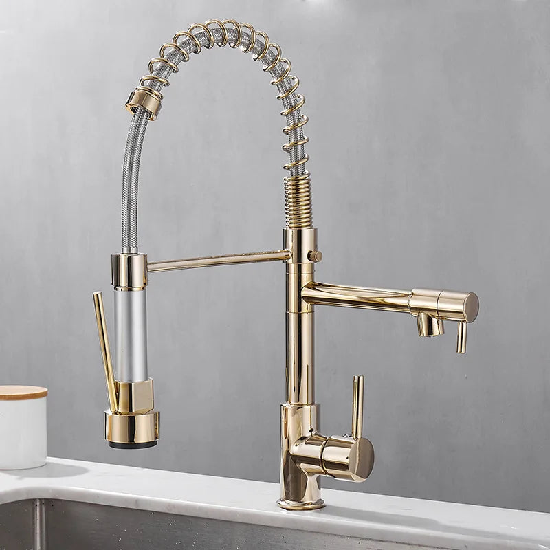 Premium 2 Handle Oil Rubbed Bronze Kitchen Faucet - Yeezlab
