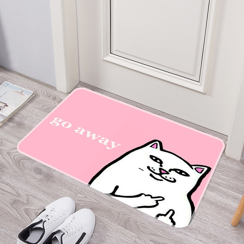 Humorous Welcome Washable Non Slip Door Mat