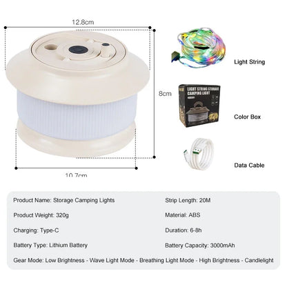Bright Portable LED Camping Light Strip