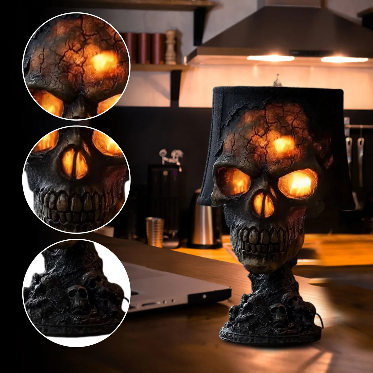 Spooky Skull Table Lamp LED Light