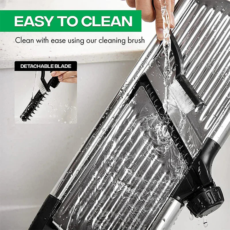 Easy Vegetable Slicer with Sharp Stainless Steel Blade
