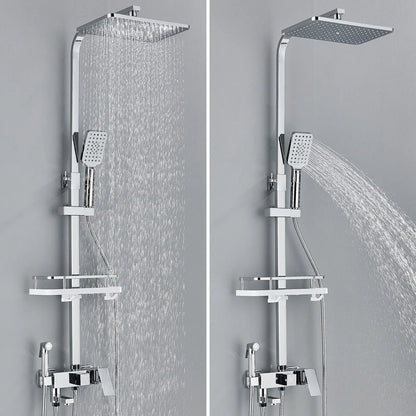 Premium Rain Shower Head Set with Adjustable Brass_fixture - Yeezlab