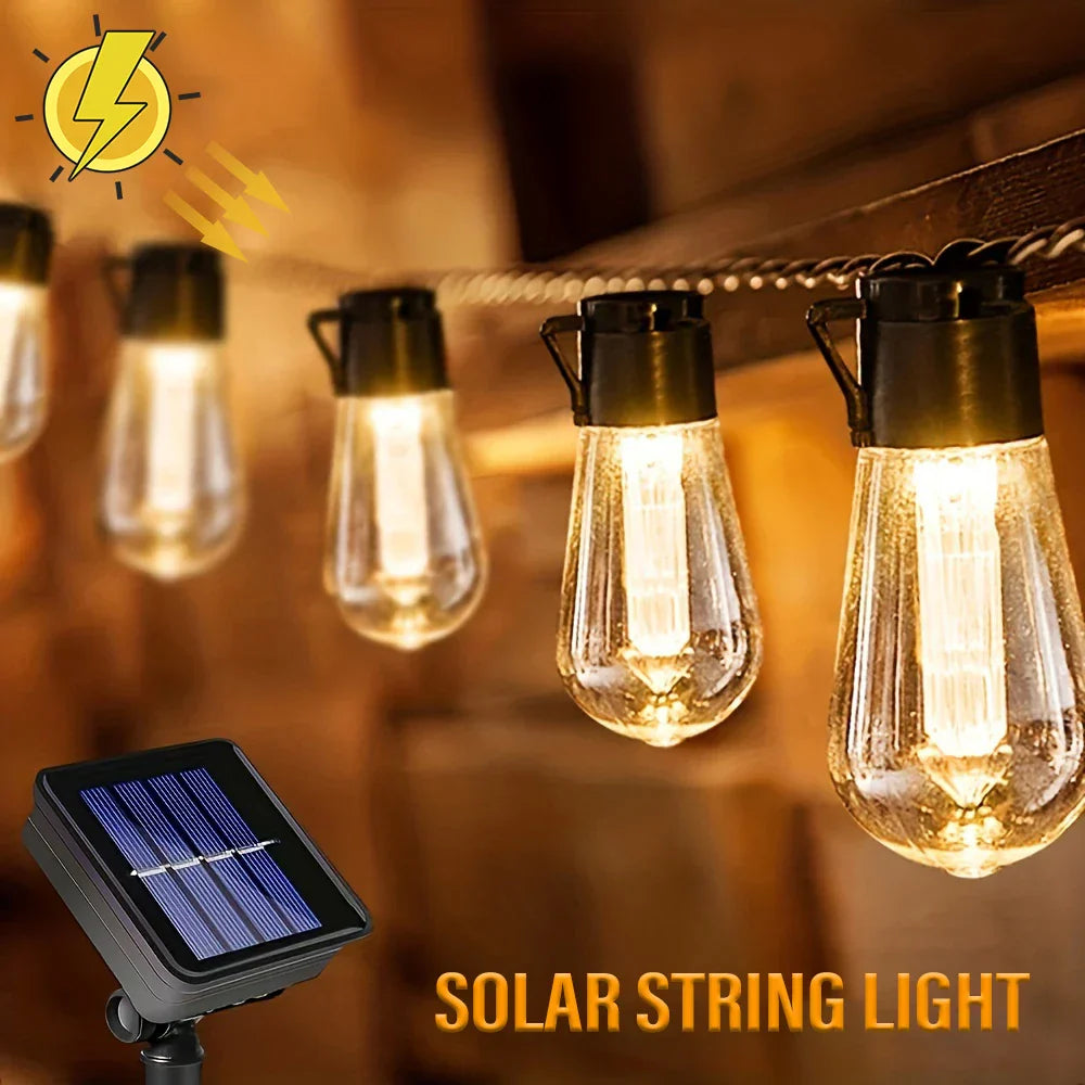 Outdoor Solar Powered String Lights Waterproof
