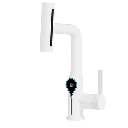 Modern Bathroom Faucet with Touch Display and Spray Nozzle