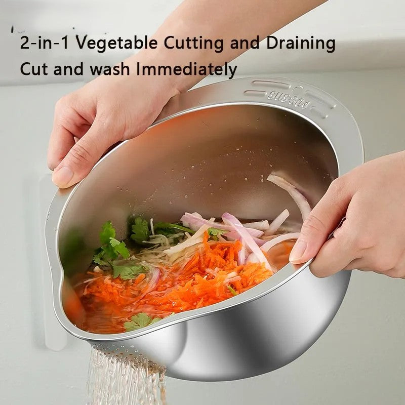 Easy Clean Stainless Steel Kitchen Sink Strainer Bowl