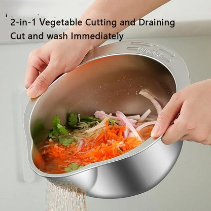 Easy Clean Stainless Steel Kitchen Sink Strainer Bowl