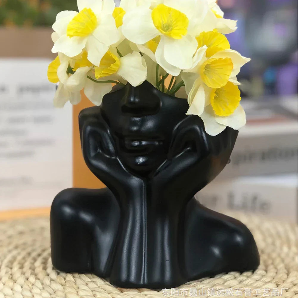 Happy Floral Garden Pot Decoration