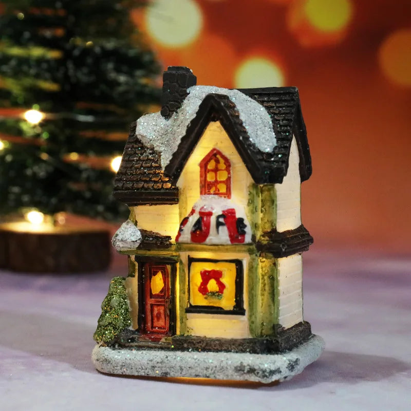 Colorful LED Christmas Home Decor Figurines