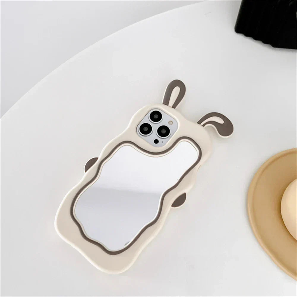 Fun Cartoon Phone Case with Mirror