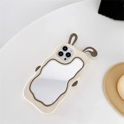Fun Cartoon Phone Case with Mirror