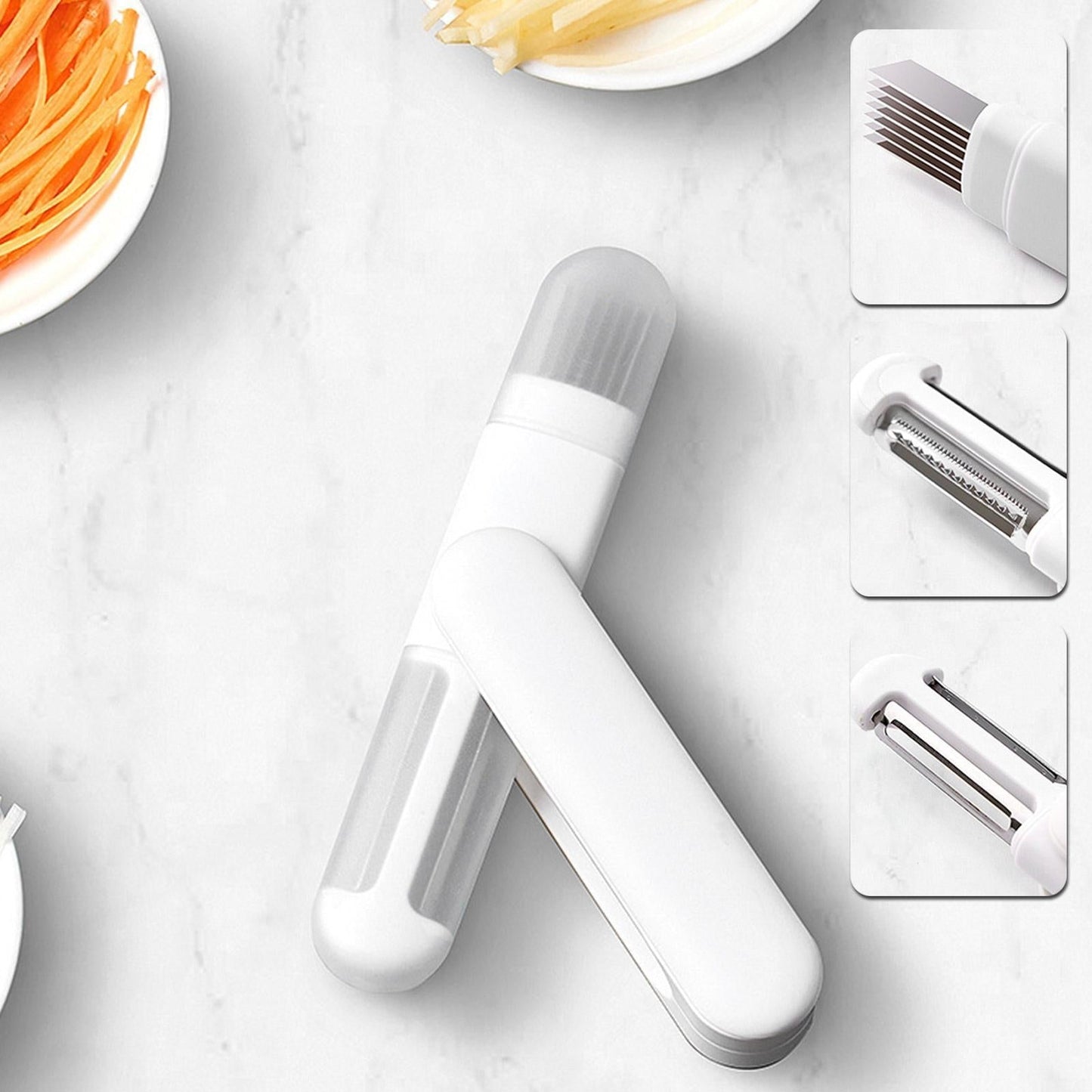 Easy 3-in-1 Kitchen Vegetable Peeler Tool - Yeezlab