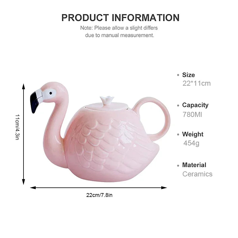 Pastel Pink Ceramic Tea Cup Set