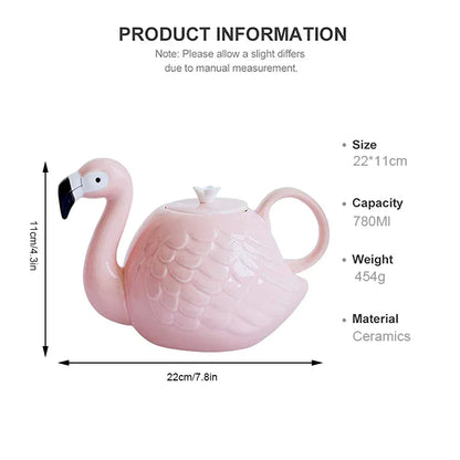 Pastel Pink Ceramic Tea Cup Set